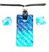 Light Blue Silver Murano Glass Necklace and Earrings Jewelry Set