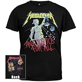 Metallica – Mens And Justice For All T-shirt – X-Large Black, Online Clothing Store