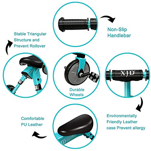 3 XJD+Toddler+Tricycle+Glide+Balance