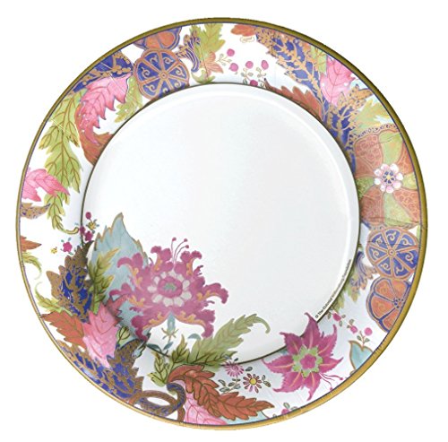 caspari tobacco leaf Caspari Tobacco Leaf Ivory Round Paper Dinner Plates 8 Pack