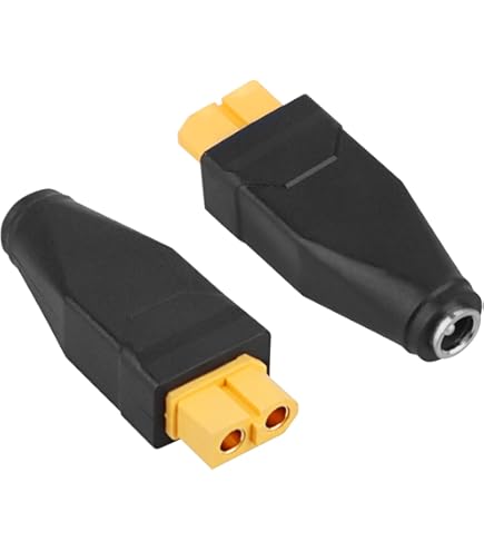 Lot De 2 Adaptateurs XT60 Vers DC5521 XT60 Vers DC 55 Mm X 21 Mm