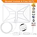HDTV Antenna, Transparent Amplified Indoor Digital TV Antenna 50-80 Miles Range with 2018 Newest Type Switch Console Amplifier Signal Booster, USB Power Supply and 16.5FT Coax Cable (White)