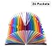 Marcoon Expanding File Folder/24 Pockets A4 Accordion File Organizer/Multicolor Portable Expanding Wallets/Large Capacity Plastic Stand Bag with Colored Tab for Business/Office/Study