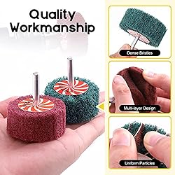 Mardatt 10Pcs Non Woven Abrasive Buffing Pads