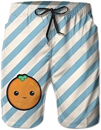 Wild Beast Summer Orange Beach &amp; Pool Surf Pants Shorts For Men's With Pockets