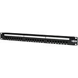 Tripp Lite 24-Port 1U Rackmount Cat5e 110 Patch Panel 568B, RJ45 Ethernet(N052-024)