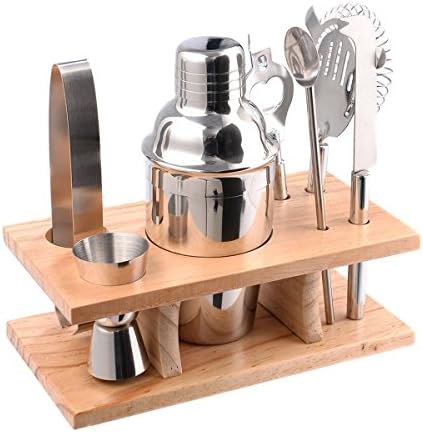 Sportstorm Stainless Steel Cocktail Shaker Mixer Drink Bartender Martini Tools Bar Set Kit