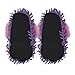 Aroma Home Fuzzy Friends Womens Unicorn Slippers, Purple, 9.5