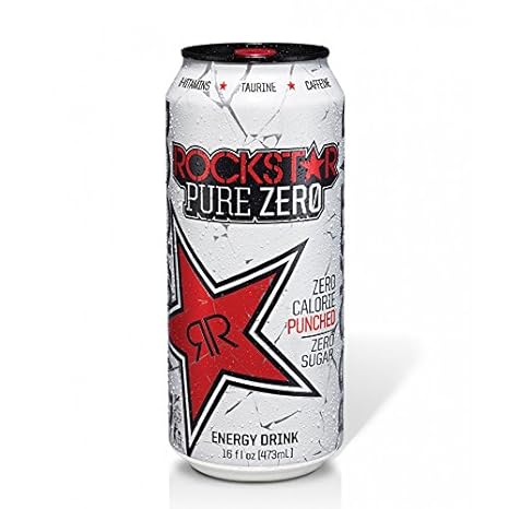 Amazon Com Rockstar Energy Drink Pure Zero Punched 16 Oz 24 Pack Grocery Gourmet Food