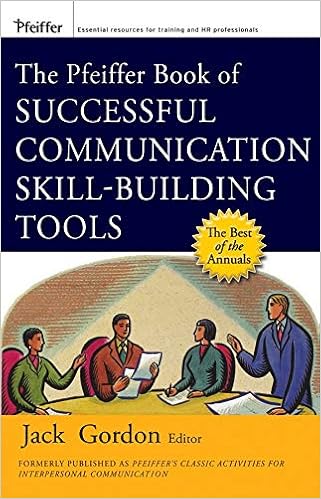 The Pfeiffer Book Of Successful Communication Skill Building Tools