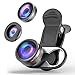 Camera Lens Kit, Stoon 180° Fisheye Lens & 15X Macro Lens & 0.65X Super Wide Angle Lens Clip-on Cell Phone Lens for iPhone Xs Max, Xs, X, 8, 8 Plus,7, 7 Plus,6, 6 Plus, Samsung Note 9/8, S9 Plus, etc.