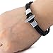 Trendsmax 7.5mm Wide Mens Womens 2 Strands Braided Rope Surf Man Made Leather Lariat Bracelet