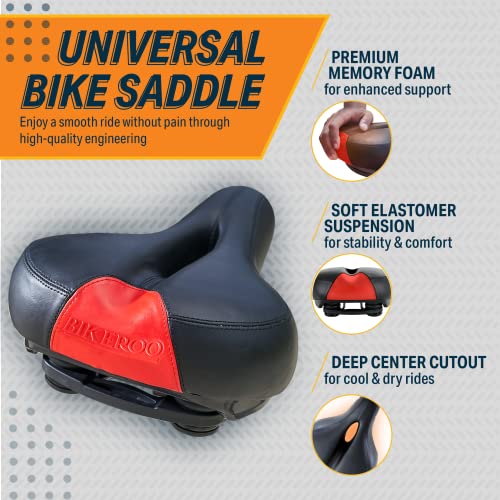 Bikeroo Bike Seat Cushion for Women Universal Memory Foam Bicycle