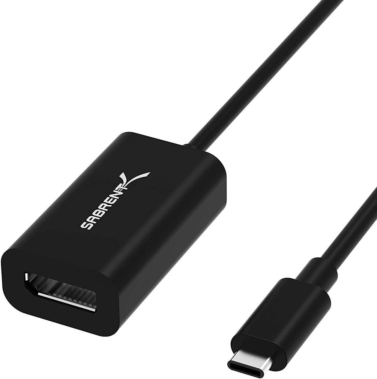 SABRENT Display Port USB C adapter, USB-C 3.2x1monitor converter supports 4K resolutions up to 3840 x 2160, compatible with PCs, notebooks, tablets, MacBooks, etc. (DA-DPUC)