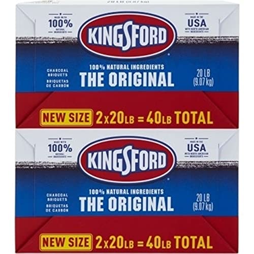 Kingsford 32107 Original Charcoal, 20Lb, 2Pk. Quantity 1 The