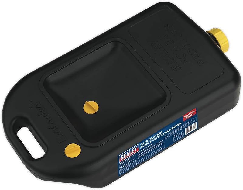 Sealey DRP07 Oil/Fluid Drain and Recycle Container 10L Black