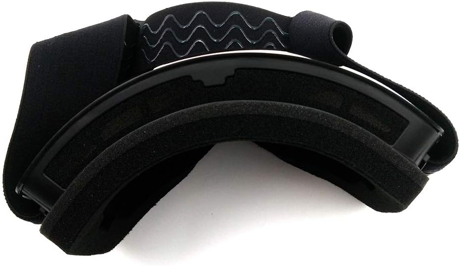 Psler Lunettes de course pour moto tout-terrain Type 1, Noir+Transparent