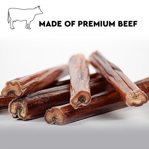 Beloved Pets Best Thick Bully Sticks for Dogs & Puppies 6 Inch 100 Beef Large Pizzle Made for