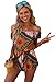 CUPSHE Fashion Women's Bohemian Printing Off The Shoulder Romper (L) Multicolor