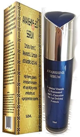 Awanshine Age Defying Serum with Vitamin C, Resveratrol, L-Carnosine and Mandelic acid for wrinkles, fine lines, acne spots, Hyperpigmentation, skin exfoliation, blemish control 50ml high potency
