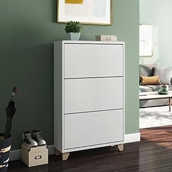 Urban Ladder Oslo 18 Pairs Shoe Rack (White)