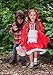Fun Costumes Kids Deluxe Little Red Riding Hood Costume for Girls, Fairytale Halloween Dress Outfit, Storybook Character Costumes X-Small