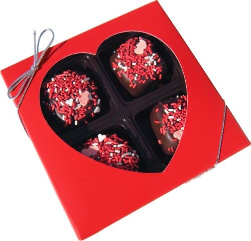 Chocolate Dipped Rice Krispie® Treat Gift Box for Valentine's Day, Dark Chocolate