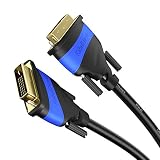 KabelDirekt DVI to DVI Dual Link Cable (10 feet) DVI-D 24+1 High Resolution (2560x1600) Digital Video Connection with Ferrite Core & Double Shielding - Top Series