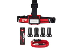 Milwaukee 600 Lumens LED USB Rechargeable Low-Profile Hard Hat Headlamp