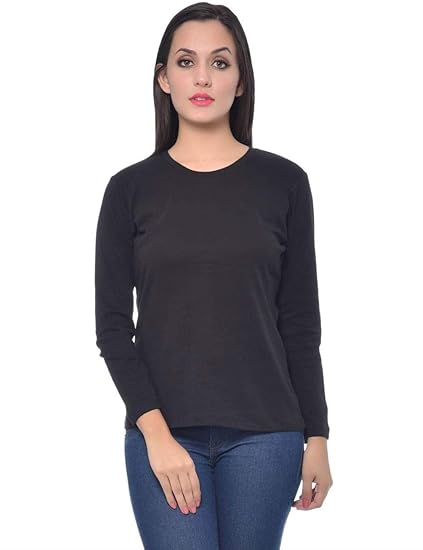Womens's Cotton Top(Black, XS-4XL)