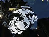 Marine Corps - Eagle Globe & Anchor White Usmc Car Decal Window Stickers (6 X 5.75)