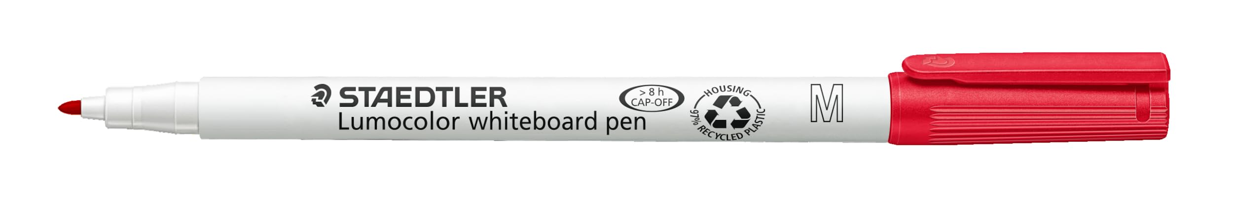 STAEDTLER 301-2 Lumocolor Whiteboard Marker Pen, 1mm Line Width - Red(Box of 10) โ image 1