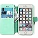 Lockwood iPhone 6/6s | Folio Wallet Card Case for Women/Girls | Faux Leather | Vintage Mint | (4.7 Inch) | Ultra Slim & Light