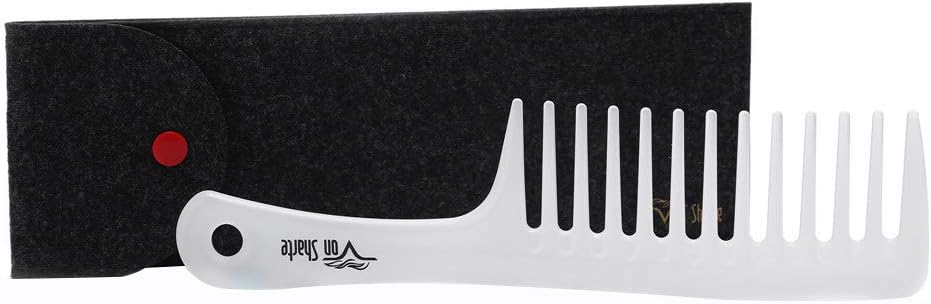Wide Tooth Comb,Hair Comb 200℃ Heat Resistant with Round Teeth Bristle Avoid Scalp Scratched Salon Hair Combs Ideal for Blow Drying and Smoothing All Hair Types,Painlessly Remove Knot,Scalp Massage