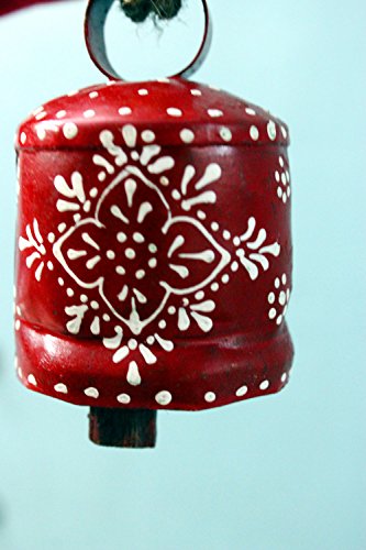 Handmade Tin Bells 3"H Pair of 2 Pieces