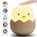 Baby Night Light Rechargeable Cute Nursery Nightlight ABS Silicone Sleep Night Lamp Free Adjustable Brightness Sensitive Touch Control for Children, New Mother, Nursery Room