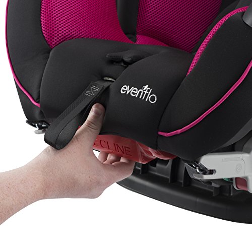Evenflo Symphony Elite All-in-One Convertible Car Seat, Raspberry Sorbet