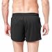 Baleaf Men's Workout Running Mesh Pocket Shorts Black Size S