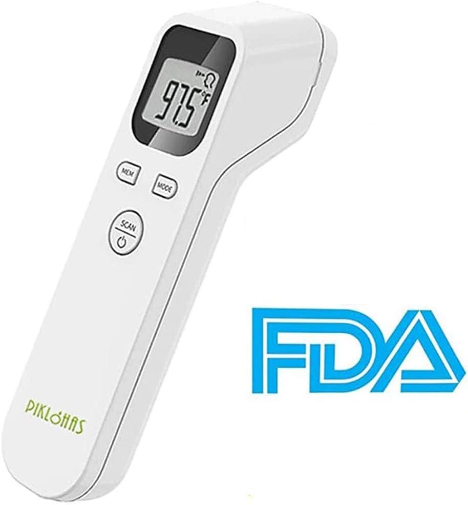 Piklohas Baby Digital Fever Alert Thermometer Multifunctional Medical Thermometer For Infants, Children, Adults, Indoor And Outdoor Use，Infrared Forehead No Touch Thermometer For Adults（Precise ±0.1℉）