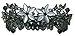 Large Black and White Crystal/Catseyes Barrette for Thick Hair OR86015-1