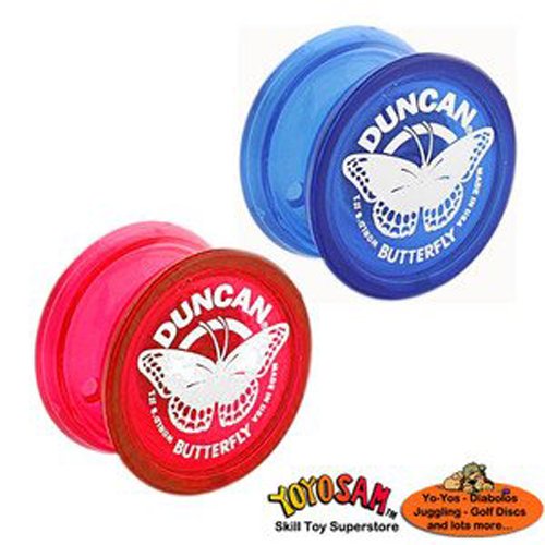 Duncan Butterfly Yo-Yo - Two pack - Red and Blue