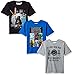 Star Wars Little Boys' Lego 3 Pack Graphic T-Shirt, Gray, Blue, Black, 5/6