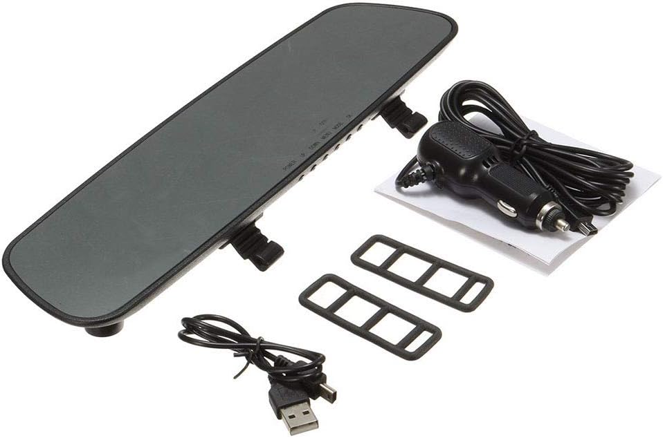 ZQQFR Dash Cam, 2.4'' HD Rearview Smart Mirror Camera Dashboard Cam DVR Recorder, Driving Recorder with Motion Detection G-Sensor