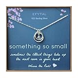 EFYTAL New Mom Gifts, Sterling Silver Necklace for Mother and Baby Girl/Boy, First Time Mom Mother's Day Jewelry Gift Ideas
