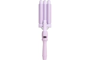 Mermade Hair PRO Hair Waver 0.9" - Hair Waver 3 Barrel, 3 Barrel Curling Iron 0.9 Inch, Ceramic Barrel Waver for Thick, Thin, Long, or Short Hair - 0.9", Lilac
