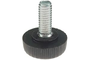 TENG LANG 20-Piece M4 Thumbscrews Grip Knobs Thumb Screw for Machinery Latche with Storage Case,Round Knurled Plastic Head (M4 x10)¡­