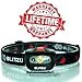 LED Headlamp Flashlight for Adults & Kids, Lightweight, Waterproof Head Lamp with White & Red Light, Comfortable Headband, Perfect for Running, Camping, Hiking, 3 AAA Batteries Included, Black