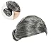 Old Lady Wig, Costume Old Lady Wig Grandmother Wig Gray Wig Mrs. Santa Wig Costume Accessories, 2 PCS