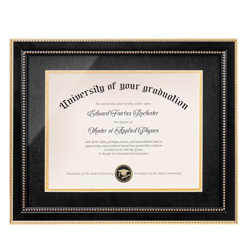 FLYJOE 11x14 Diploma Frame For 8 5x11 Certificate Document With Black flyjoe-11x14-diploma-frame-for-8-5x11-certificate-document-with-black