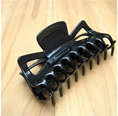 TjcmSs Cute Plastic Hair Clamp Clip Pin Claw Barrettes for Women(Black)